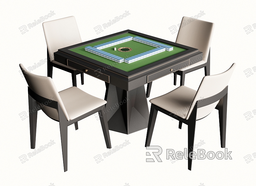 Modern Mahjong Table and Chair Chess and Card Table Mahjong Table Casual Table and Chair model