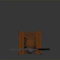 Industrial Windmill Equipment with Metal Blades and Orange Steel Support Structure