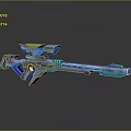 Science Fiction Weapon Future Weapon Science Fiction Equipment Concept Weapon Next Generation Weapon Next Generation Equipment 3d model