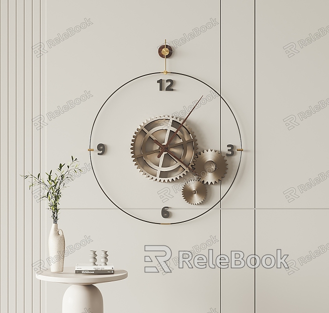 Modern clock clock wall decoration pendant model