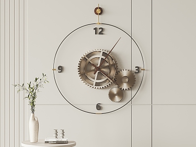 Modern clock wall decoration pendant model