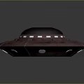 Pink Circular UFO Spaceship Featuring Dark Center And White Lights For Alien Character And Creature
