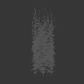 Lush Green Vines Climbing Up Tall White Column with Woman Silhouette Standing Beside