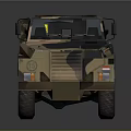 Camouflage Armored Military Vehicle With Tactical Design And Roof Equipment