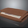 Red Leather Wallet With Visible Banknotes Inside Stylish Fashion Accessory For Daily Use