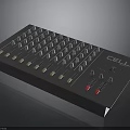 Professional CELL Audio Control Panel With Multiple Knobs Faders And Red Switches
