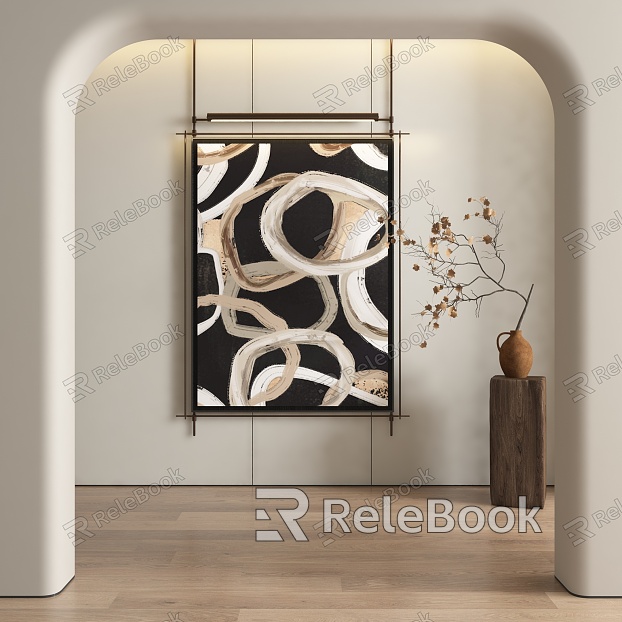 abstract decorative painting model