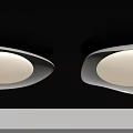 Modern Ceiling Light with Soft Glow and Elegant Curved Design for Home Living Room Interior