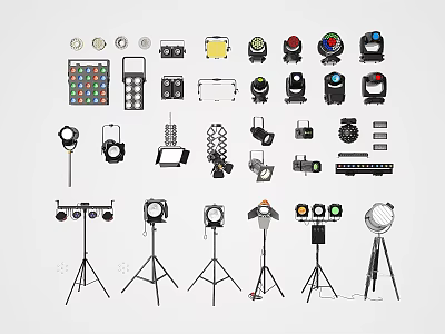 Various Downlights And Spotlights With Multiple Styles And Mounting Accessories For Home Lighting 3d model