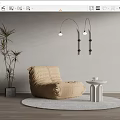 Modern Ligne Roset Lazy Sofa 3d model