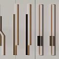Modern Wall Lamps With Various Linear Designs And Metal Frames In White Black Brown