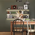 Cozy Retro Open Plan Dining And Living Room With Herringbone Wood Flooring And Leather Sofas