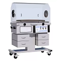 Medical Device Infant Incubator With Transparent Hood Control Panel And Drawers