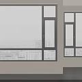 Modern Casement Windows Design With Aluminum Frame And Clear City View Interior