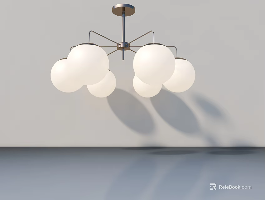 Modern White Hinged Door With Glass Panel For Home Interior Design 3d model