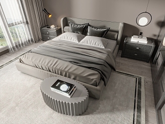 Double bed 3d model