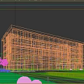 Modern Industrial Factory Building With Glass Facade Multi storey Structure And Landscaped Surroundings