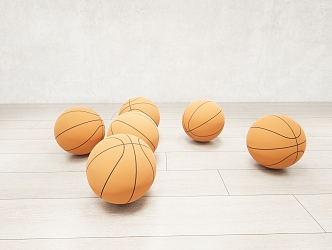 modern basketball 3d model