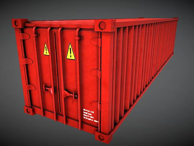 modern container 3d model modern container 3d model