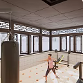 Traditional Sunroom With Brown Frame Windows Red Tiled Roof And White Walls