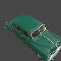 Green Vintage Classic Car Featuring Retro Exterior And Classic Body Design