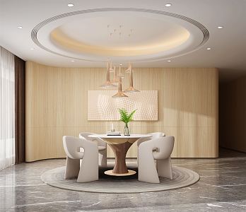 Modern private room 3d model