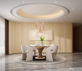 Modern private room 3d model
