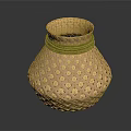 Hotpot Restaurant Interior With Bamboo Woven Vase Green Rope And Woven Texture Decor