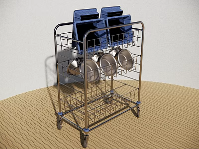 hospital shelf 3d model