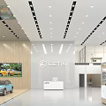 LETIN Auto 4S Dealership Modern Building Exterior With Glass Curtain Walls And Displayed Cars