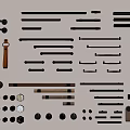 Assorted Stylish Cabinet Handles In Metal Brass And Wooden Finishes For Furniture Doors