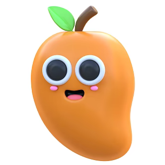 Modern Mango Cartoon Fruit Anime Fruit 3d model