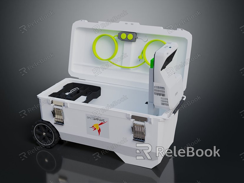 Modern toolbox tin box iron box plastic box model