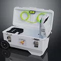 Modern toolbox tin box iron box plastic box 3d model