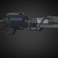 Science Fiction Gun Cyberpunk Gun Laser Gun High-tech Gun Future Gun Game Gun Low Face Number Low Model Simple Model Times Film and Television Level Realism 3d model