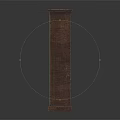 Elegant Dark Brown Wooden Bookshelf With Five Open Shelves And Classic Style