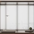 Adjustable Window Blinds For Light Control In Modern Home Interior 3d model