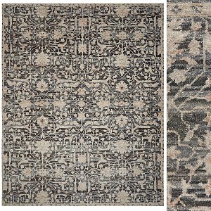 French Printed Carpet Classical European Carpet Fabric Carpet 3d model