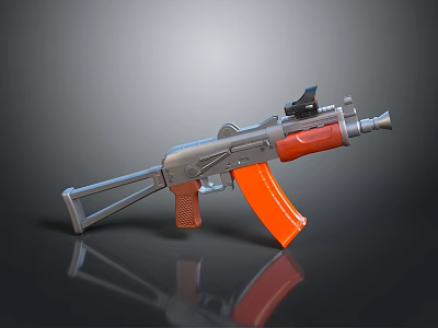 rifle semi-automatic rifle combat rifle battle rifle carbine war rifle attack rifle 3d model