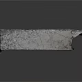 Gray Long Strip Stone Brick With Textured Surface For Building Construction 3d model