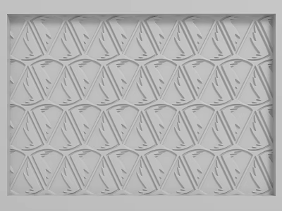 Modern Background Wall With Geometric Pattern Embossed Texture And Repeating Design Elements 3d model