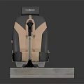 Ergonomic Industrial Seat Furniture With Control Lever Safety Belt And Sturdy Metal Base