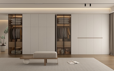 Modern wardrobe 3d model