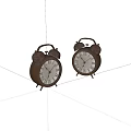 Old alarm clock 3d model