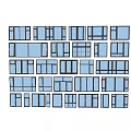 Modern windows and doors 3d model