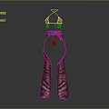Woman Wearing Stylish Halter Top With High Waisted Snake Print Pants and Waist Embellishment Design