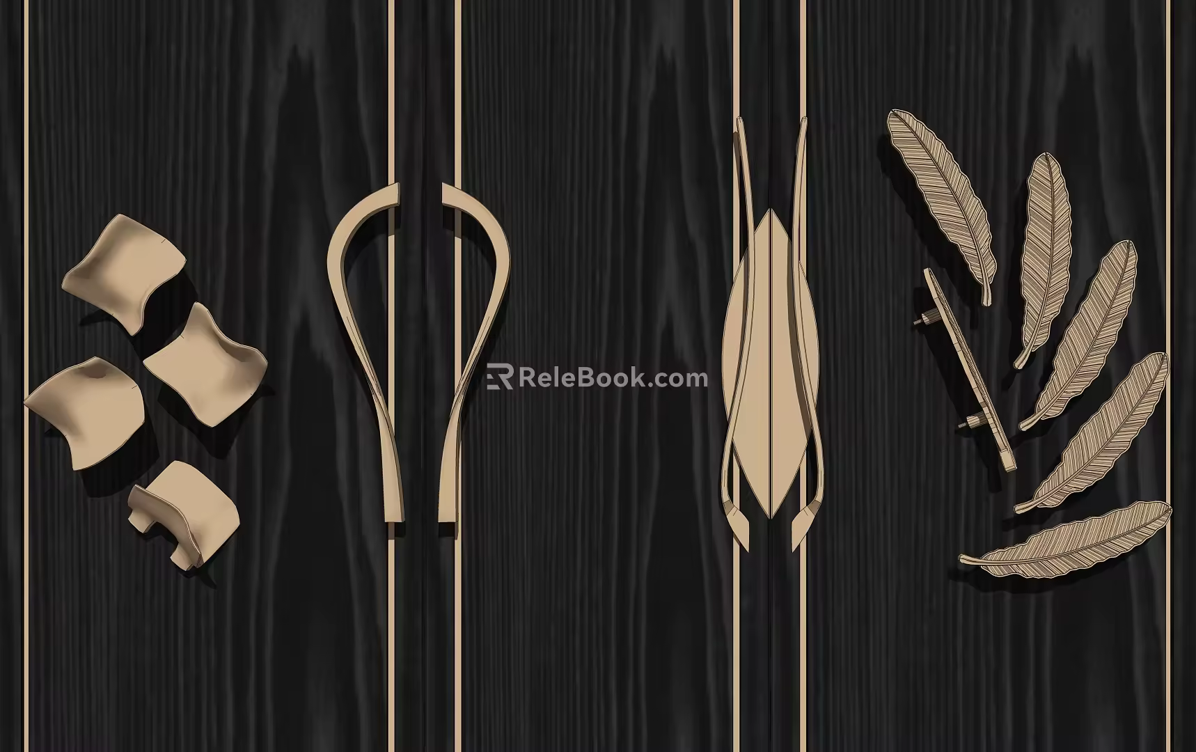 Modern handle gate handle 3d model