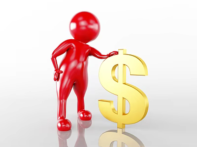 Modern Dollar Scene Creative Dollar 3d model Modern Dollar Scene Creative Dollar 3d model