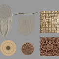 Bohemian Wall Decor Interior With Dreamcatcher Macramé Hanging Tile Woven Carved And Intricate Pieces
