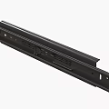 Black Metal Slide Rail For Furniture Drawer With Structural Design